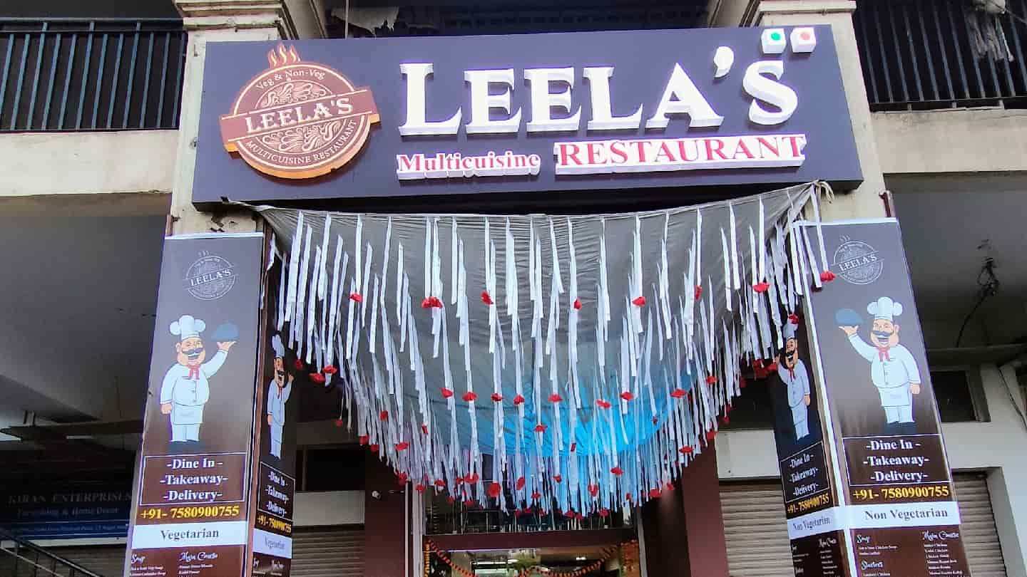 Leela's Multi Cuisine Restaurant signage in Bhopal